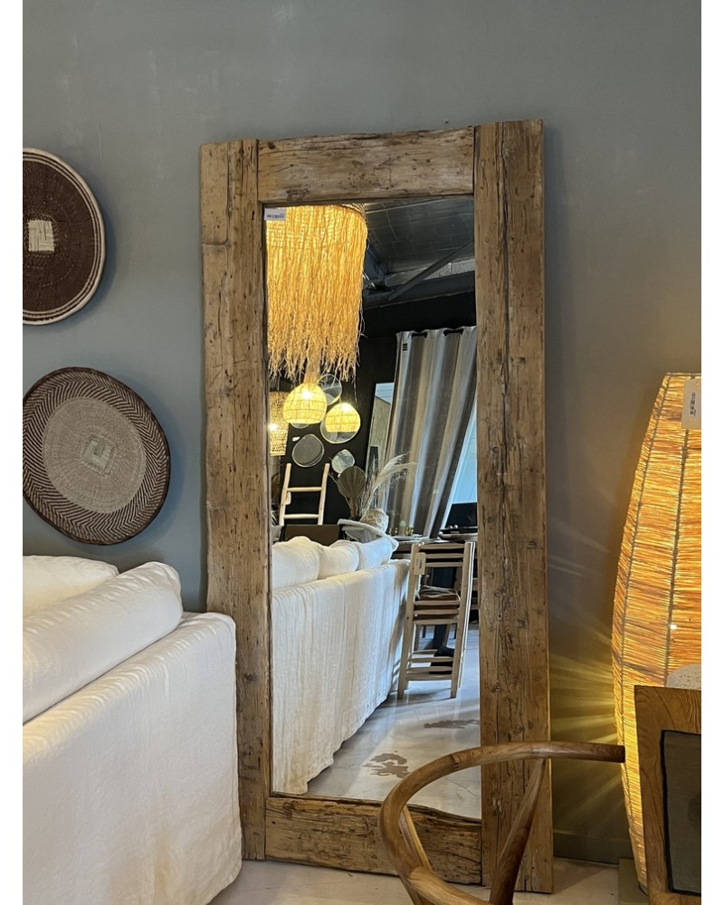 Miroir en chêne début 20e - Marchand d'Oublis